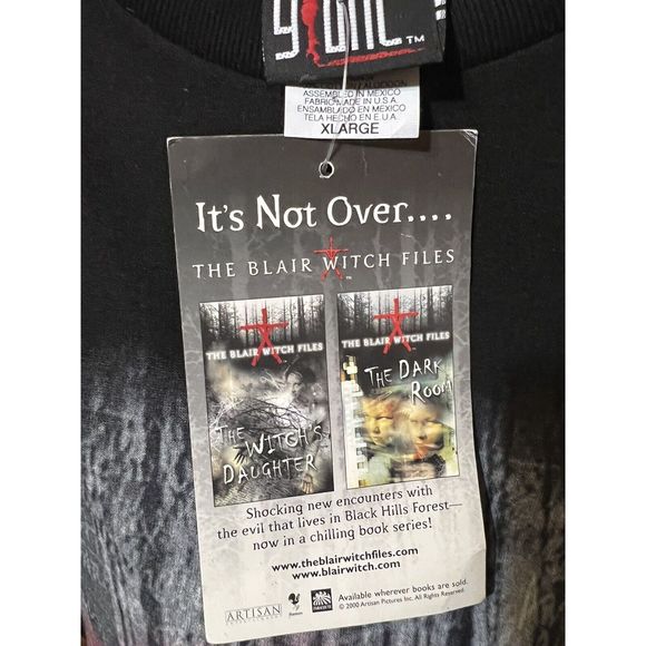 Vintage The Blair Witch Project 2 Movie Promo Shirt NWT Rare Dead Stock Sz XL - Picture 5 of 5